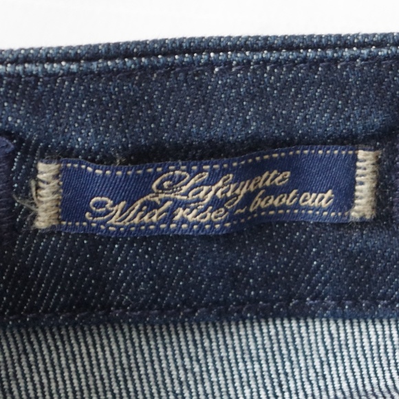 Fidelity Denim "Lafayette" Dark Blue Bootcut Denim Jeans- Sz. 24 - Picture 4 of 4